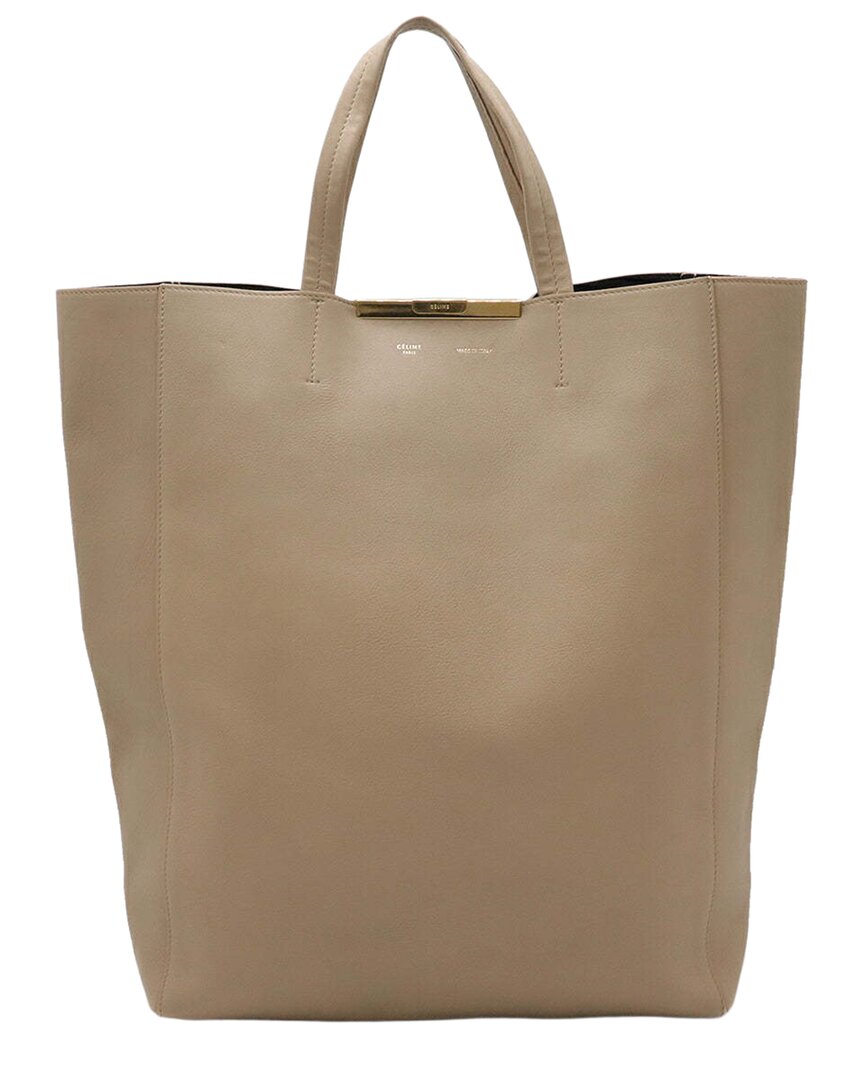Celine Beige Calfskin Tote (authentic Pre-loved) In Brown