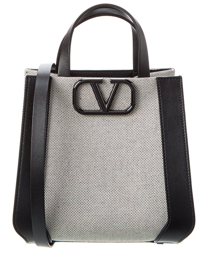 Valentino Valentino Garavani VLOGO Small leather tote - Luxed