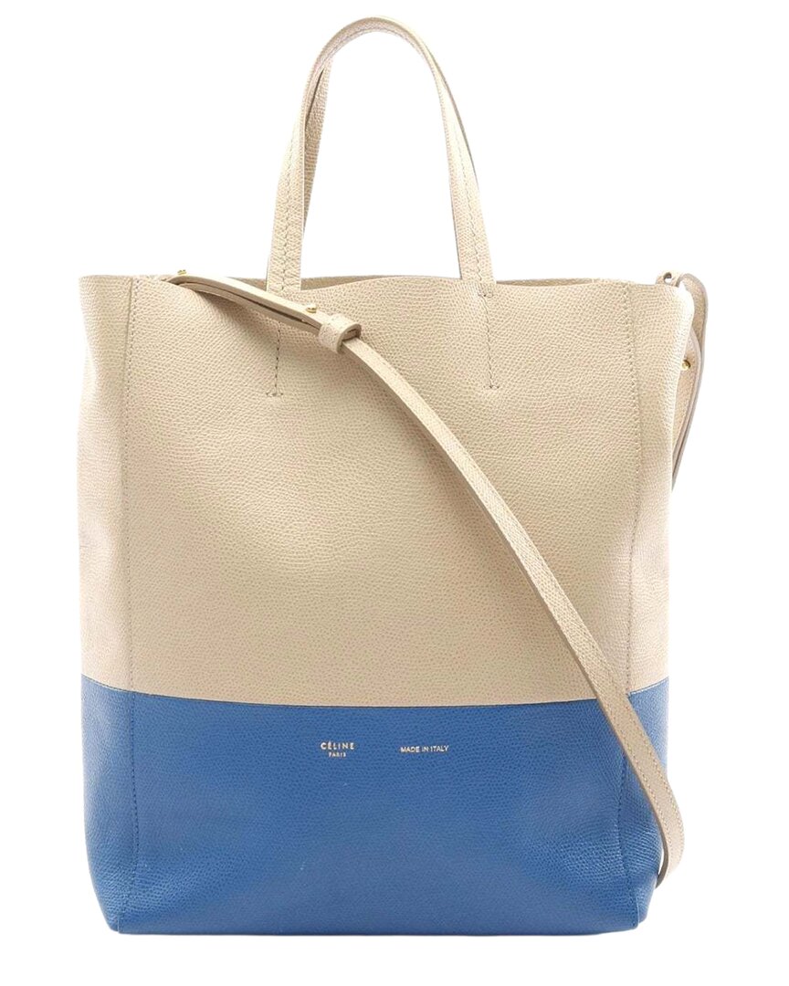 Celine Leather Vertical Small Cabas Tote Bag (authentic Pre-loved)