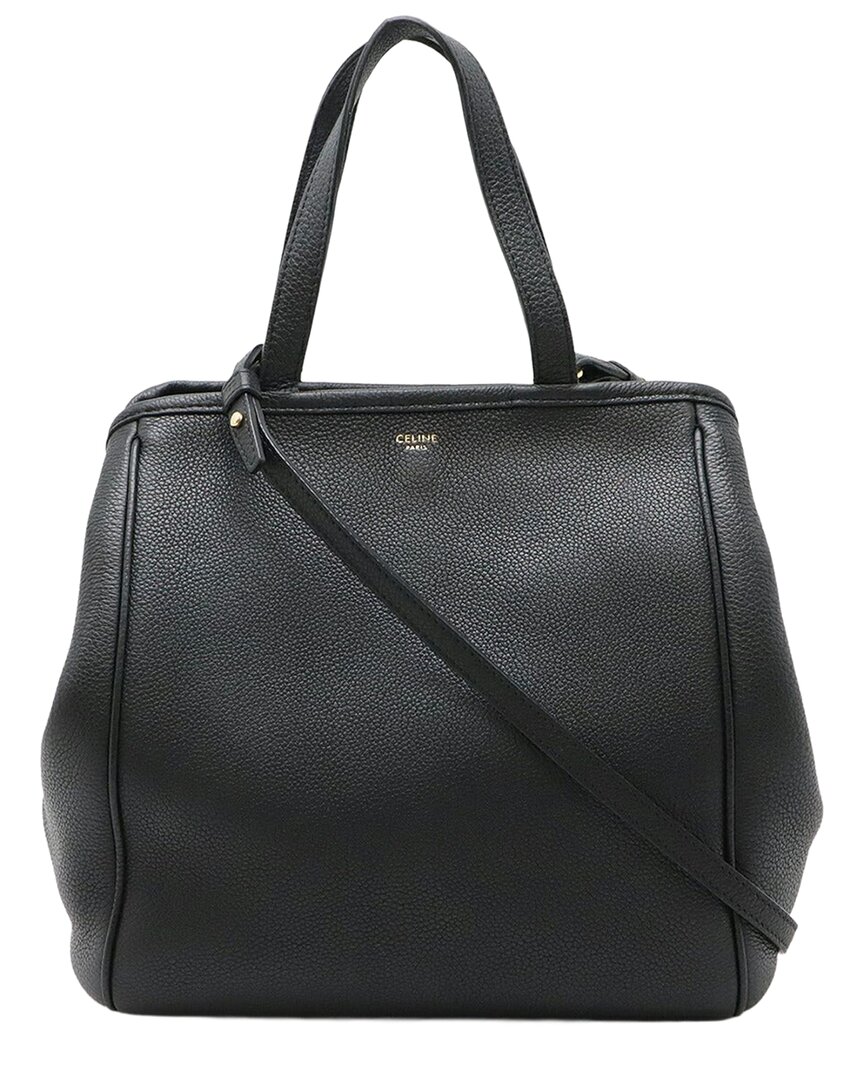 Celine Small Fold Cabas Tote Bag (authentic Pre-loved) In Black