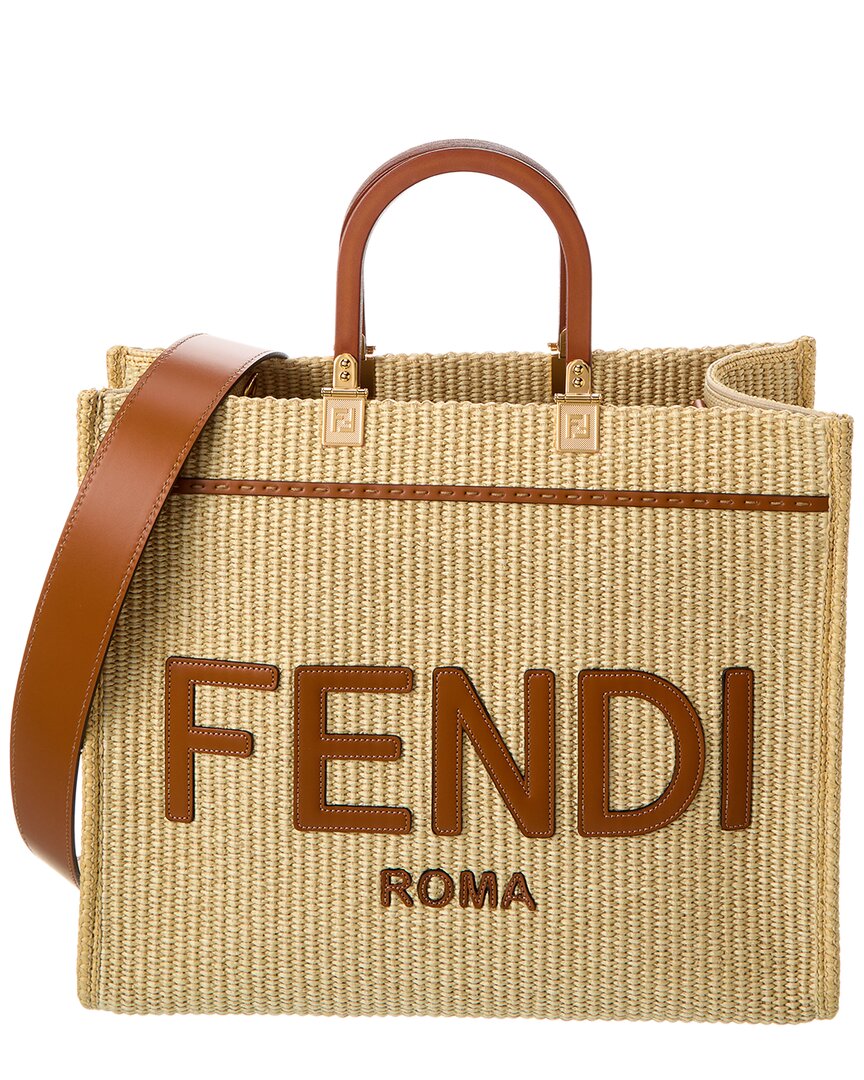 medium Sunshine leather tote bag, FENDI