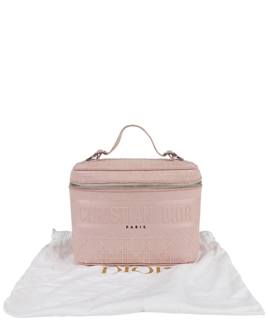 Dior Travel Vanity Case Tote Bag (authentic Pre-loved) In Pink