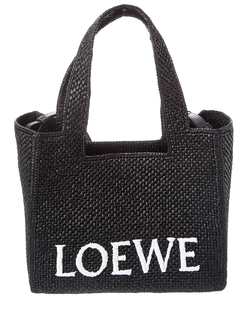 Loewe Women's Medium Font Tote Bag In Black