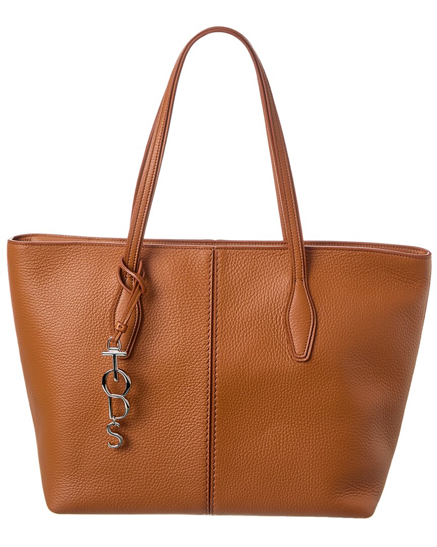 TOD'S TOD’S LOGO LEATHER TOTE