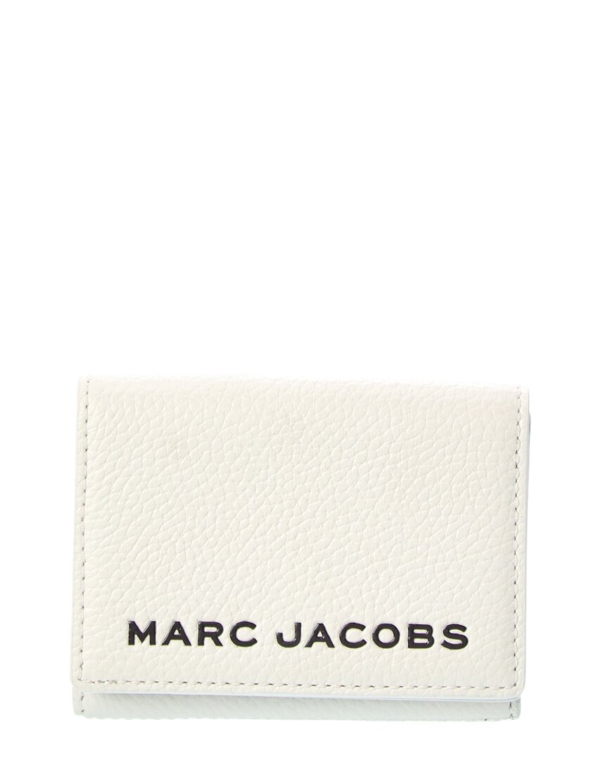 Marc Jacobs Medium Leather Trifold Wallet In Neutral