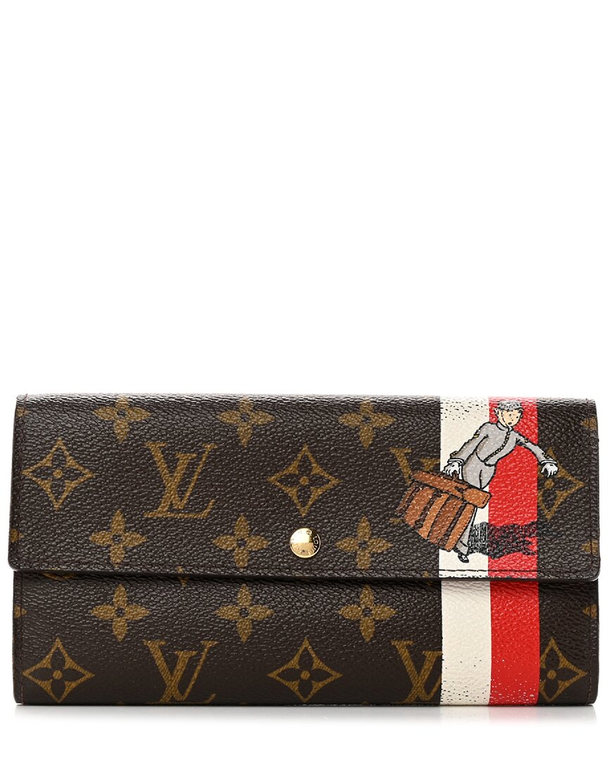 Pre-owned Louis Vuitton Monogram Canvas Sarah Wallet (authentic )