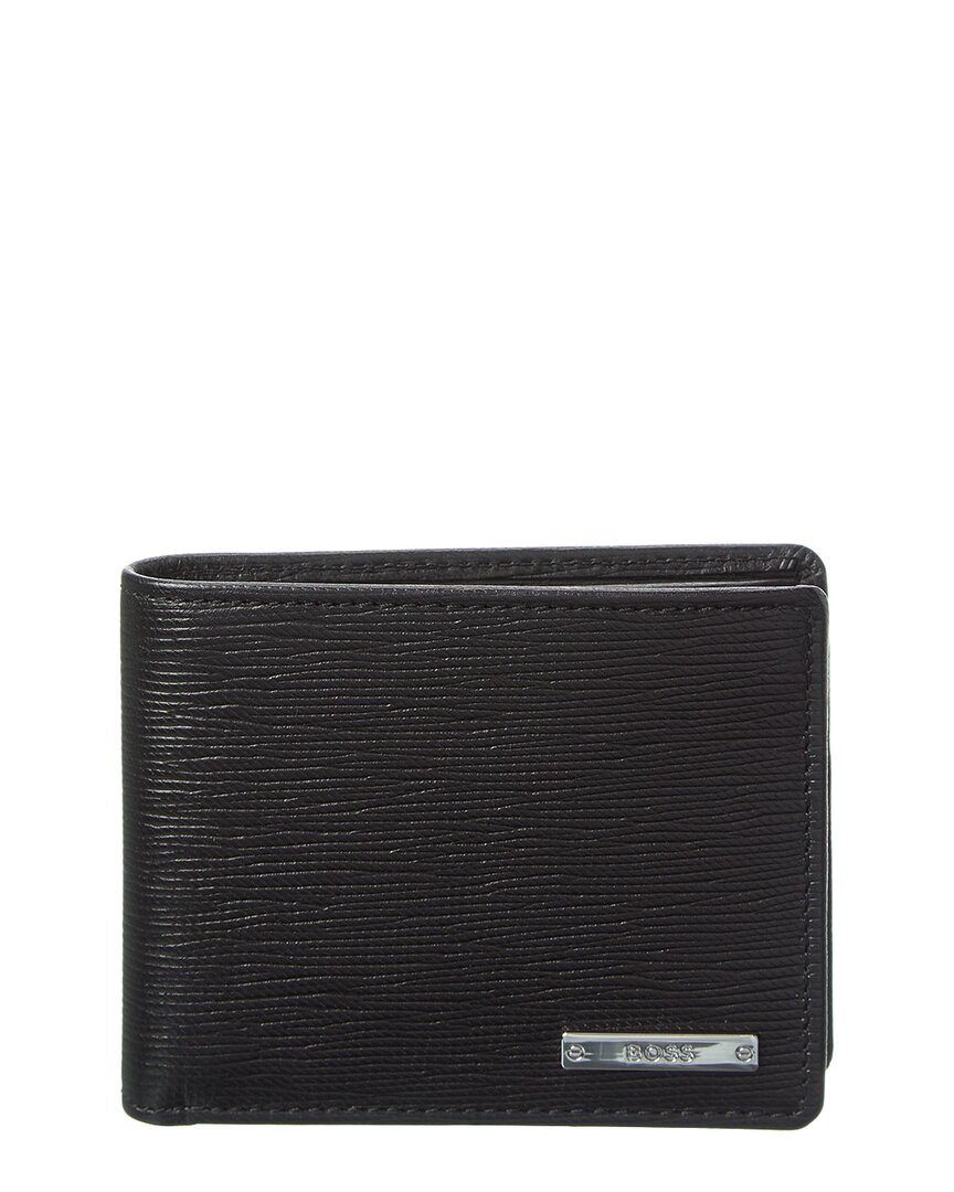 Hugo Boss Gallery Leather Wallet In Black