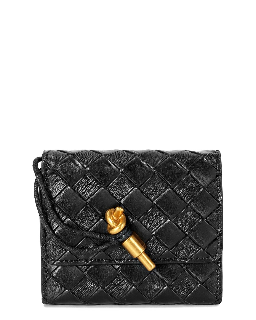 Tiffany & Fred Paris Woven Leather Wallet