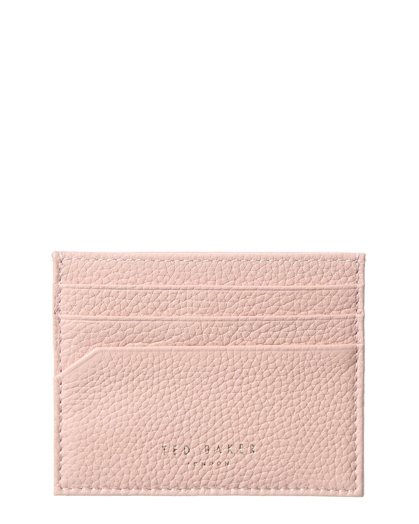 Ted Baker Giuliah Leather Card Holder In Pink