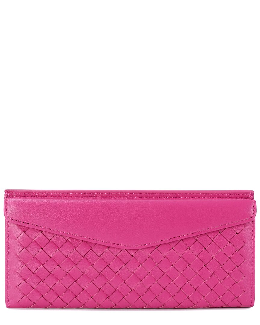 Tiffany & Fred Paris Hand-woven Leather Wallet
