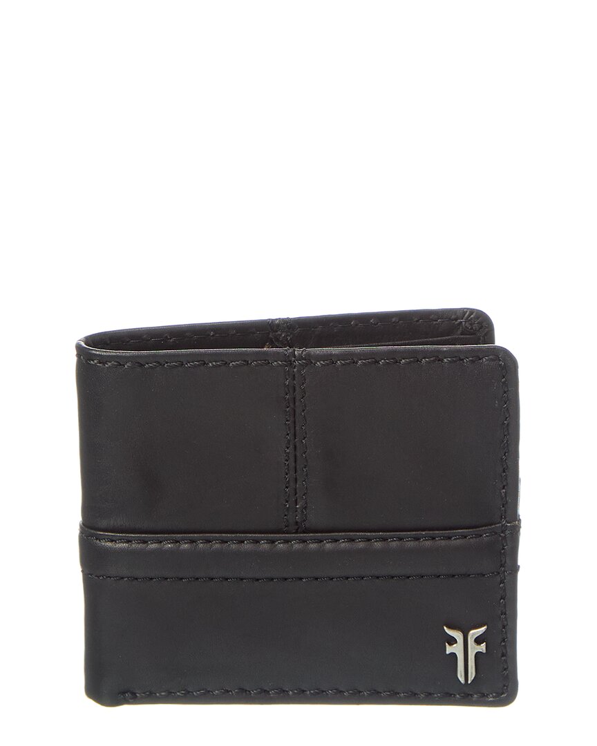 Frye Nash Leather Double Billfold Wallet In Black