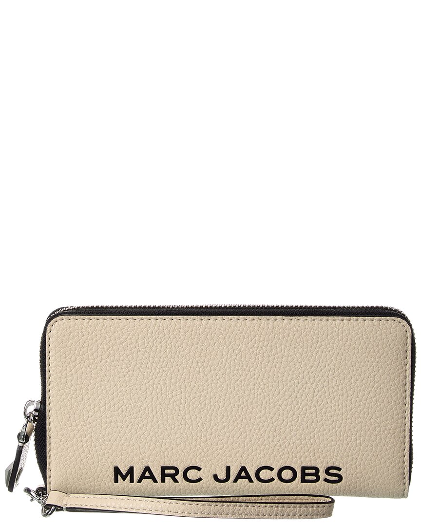 Marc Jacobs Leather Continental Wallet In White
