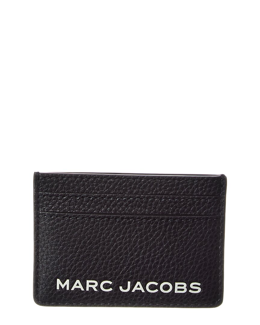 Marc Jacobs Leather Card Case In Black