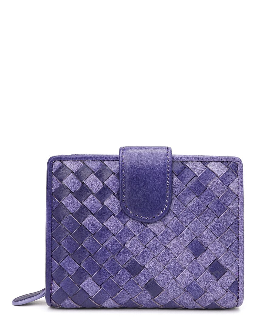 Tiffany & Fred Paris Woven Leather Wallet