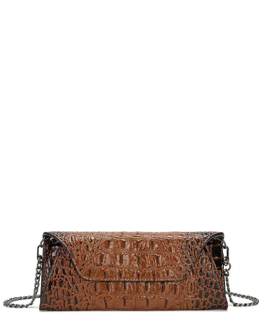Tiffany & Fred Paris Embossed Leather Clutch