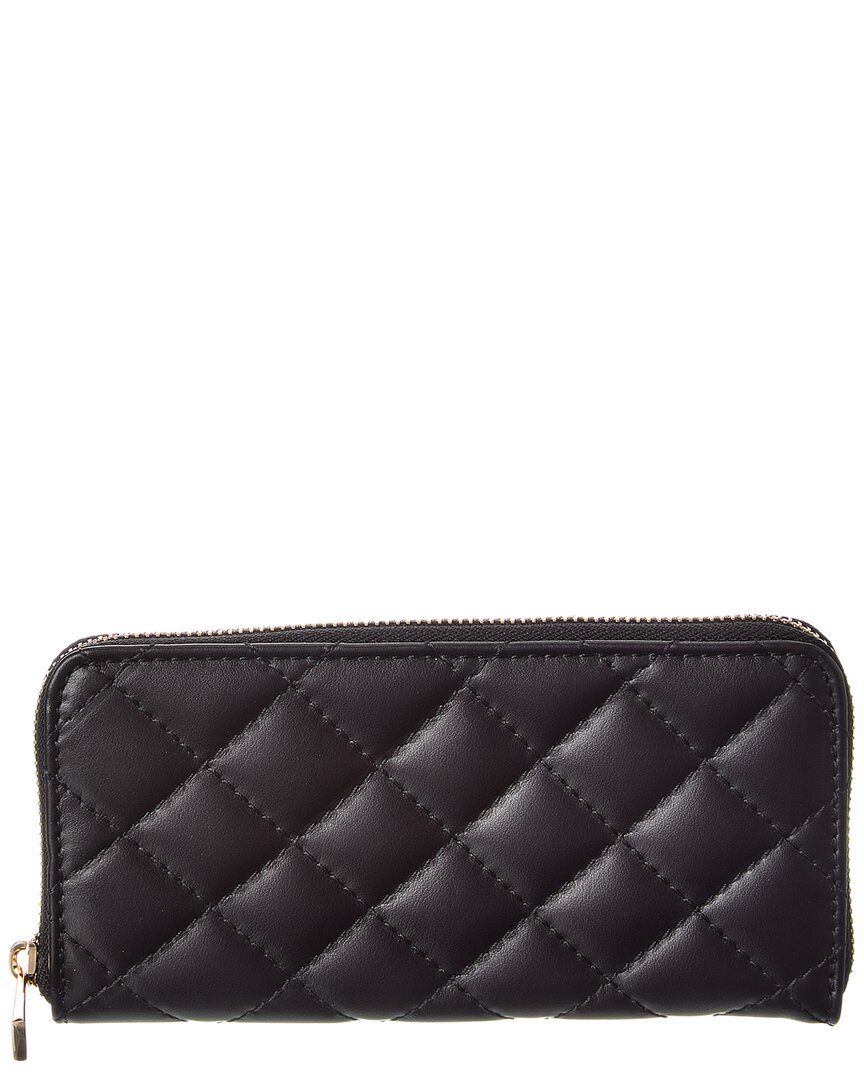 Persaman New York Briar Quilted Leather Wallet In Black