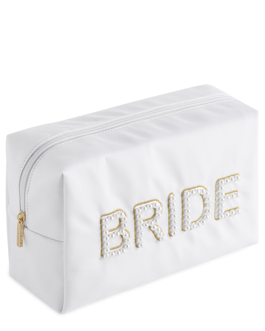 Shiraleah Pearl Bride Zip Pouch In White