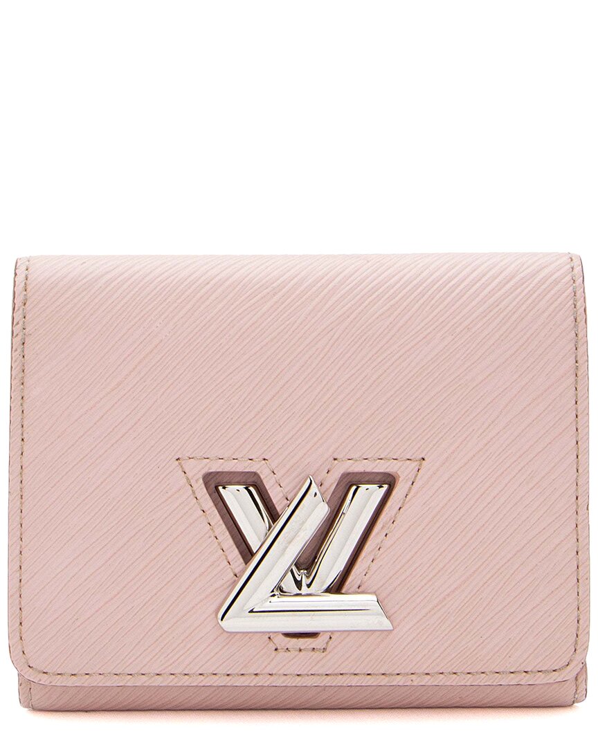 Pre-owned Louis Vuitton Pink Epi Leather Twist Compact Wallet (authentic Pre-loved)