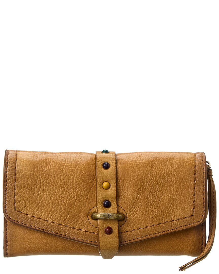 FRYE Alessi shops Studded Leather Wallet Crossbody