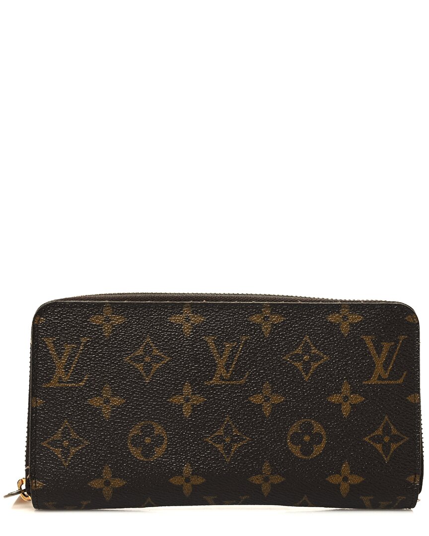 Pre-owned Louis Vuitton Brown Monogram Coated Canvas Zippy Wallet (authentic Pre-loved)