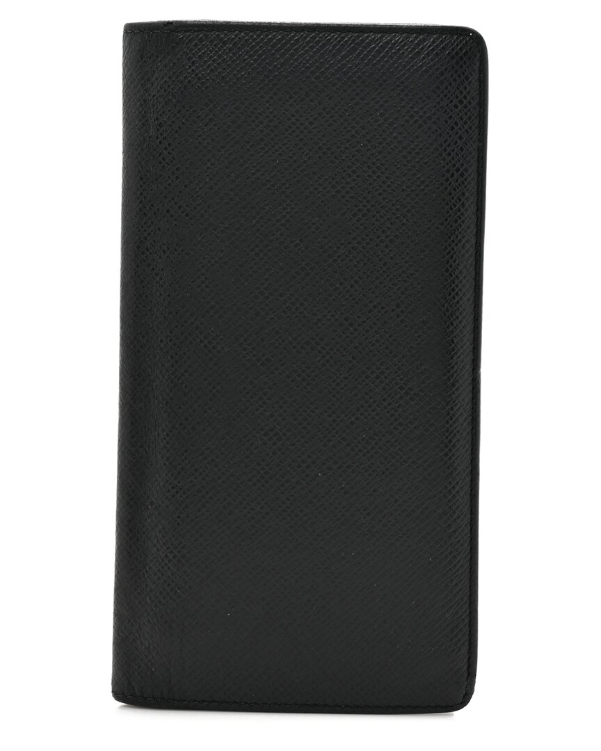 Pre-owned Louis Vuitton Ardoise Taiga Leather Rainbow Brazza Wallet (authentic Pre-  Loved)