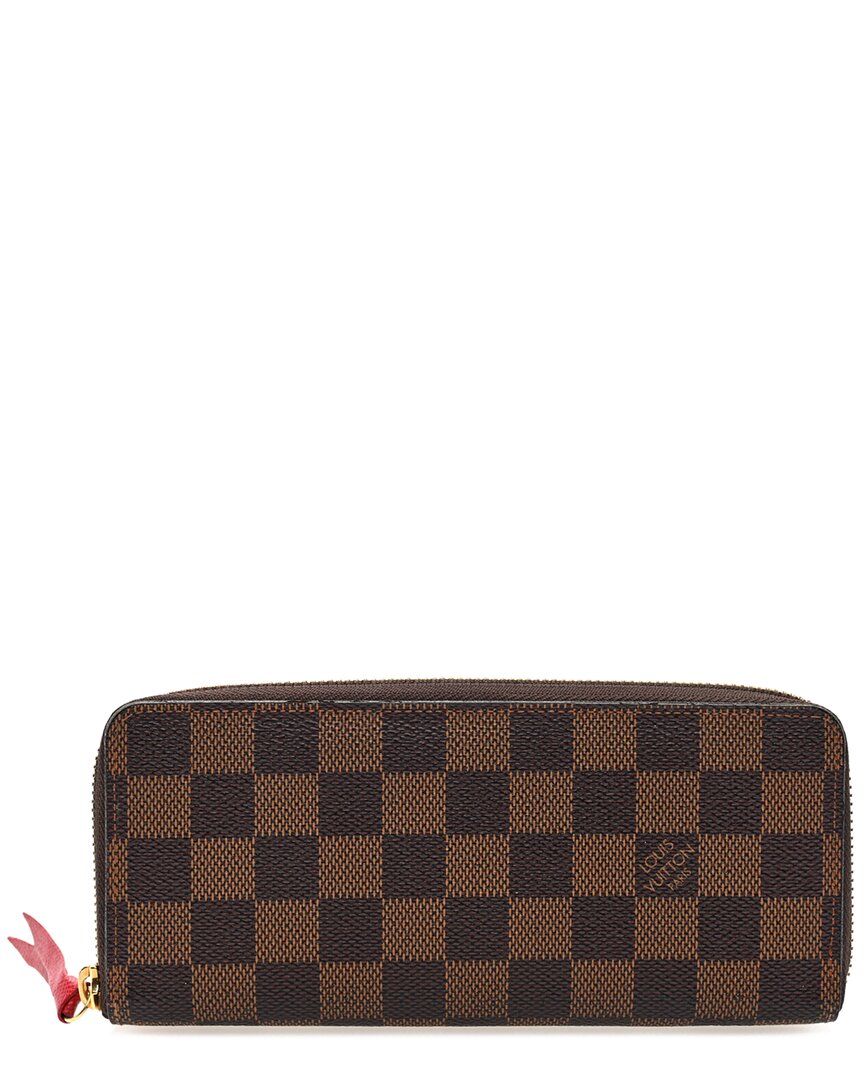 Pre-owned Louis Vuitton Cherry Damier Ebene Coated Canvas Clemence Wallet (authentic  Pre-loved)