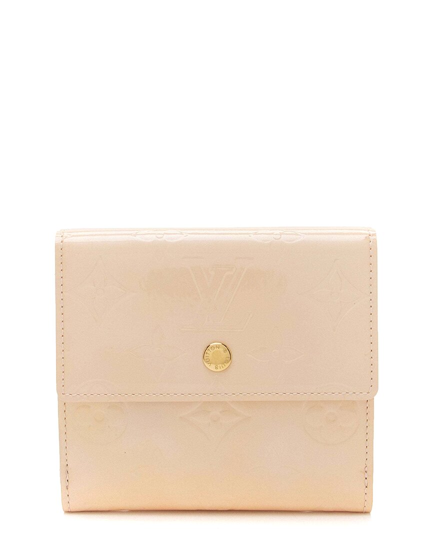 Pre-owned Louis Vuitton Pink Monogram Vernis Elise Wallet (authentic Pre-loved)