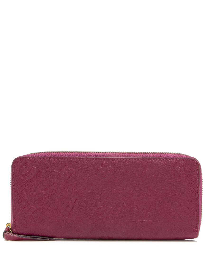 Pre-owned Louis Vuitton Monogram Leather Clemence Wallet