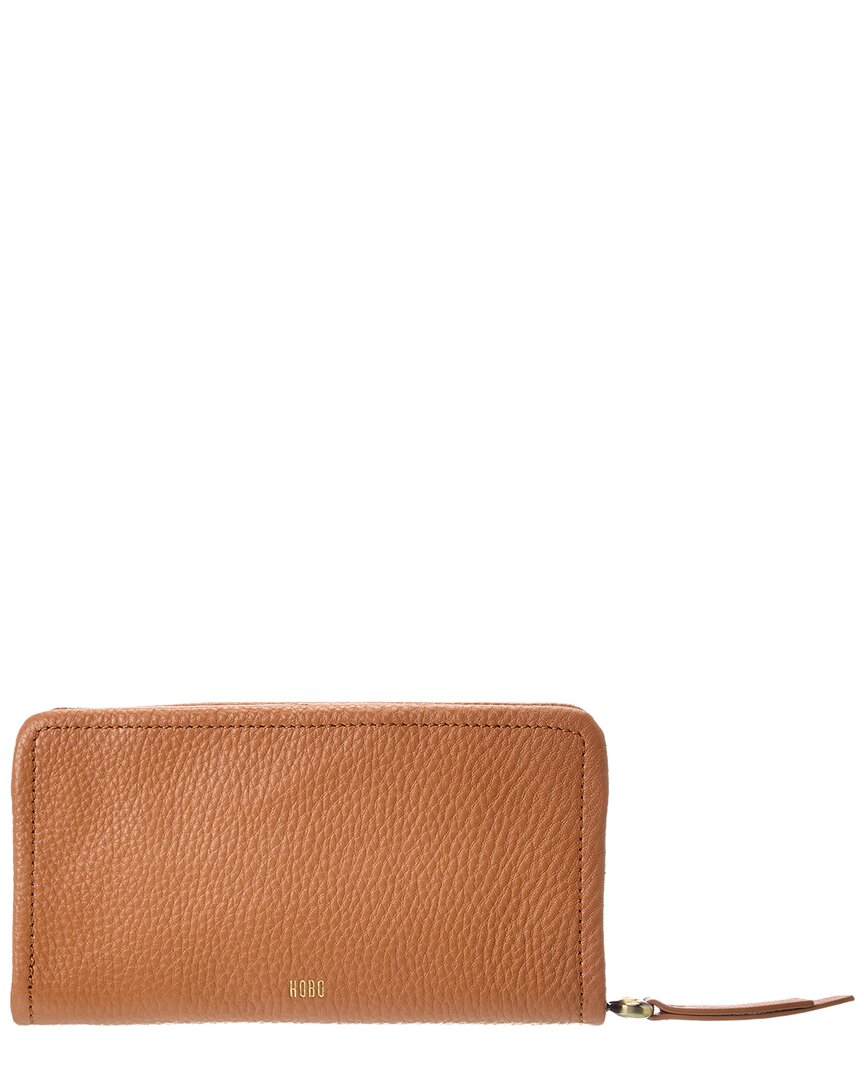 Hobo Cass Large Leather Wallet In Brown