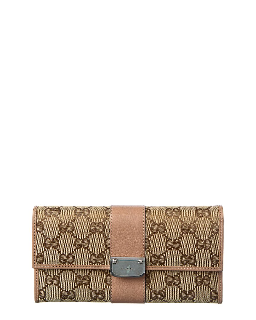 Gucci Brown Monogram Canvas Wallet (authentic Pre-loved)