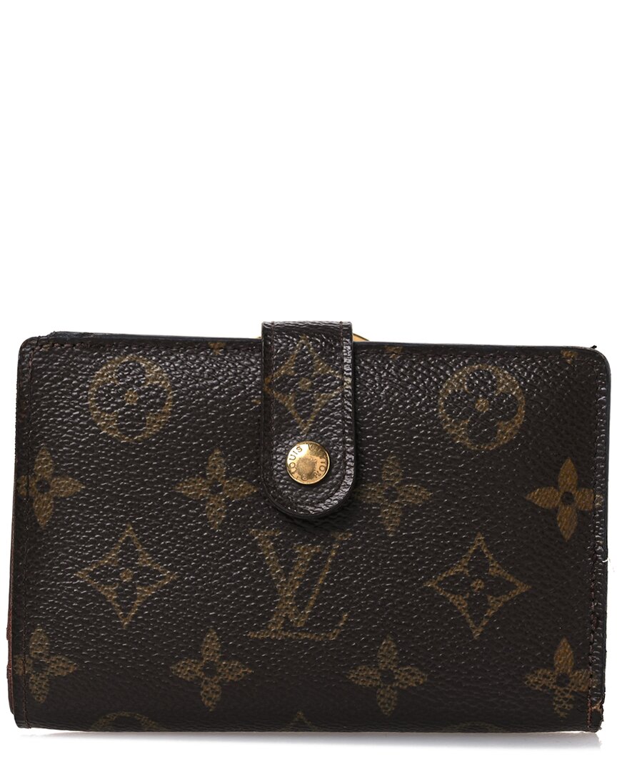Pre-owned Louis Vuitton Brown Monogram Coated Canvas French Purse (authentic Pre-loved)
