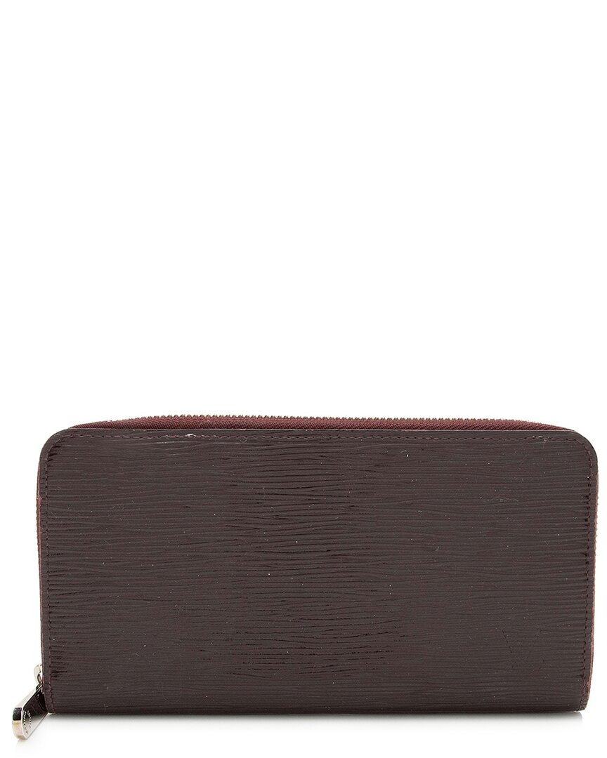 Pre-owned Louis Vuitton Red Epi Leather Zippy Wallet (authentic Pre-loved)