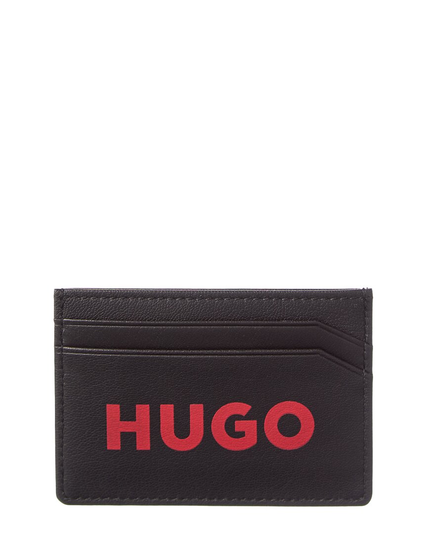 Hugo Boss Rb Leather Card Holder In Brown