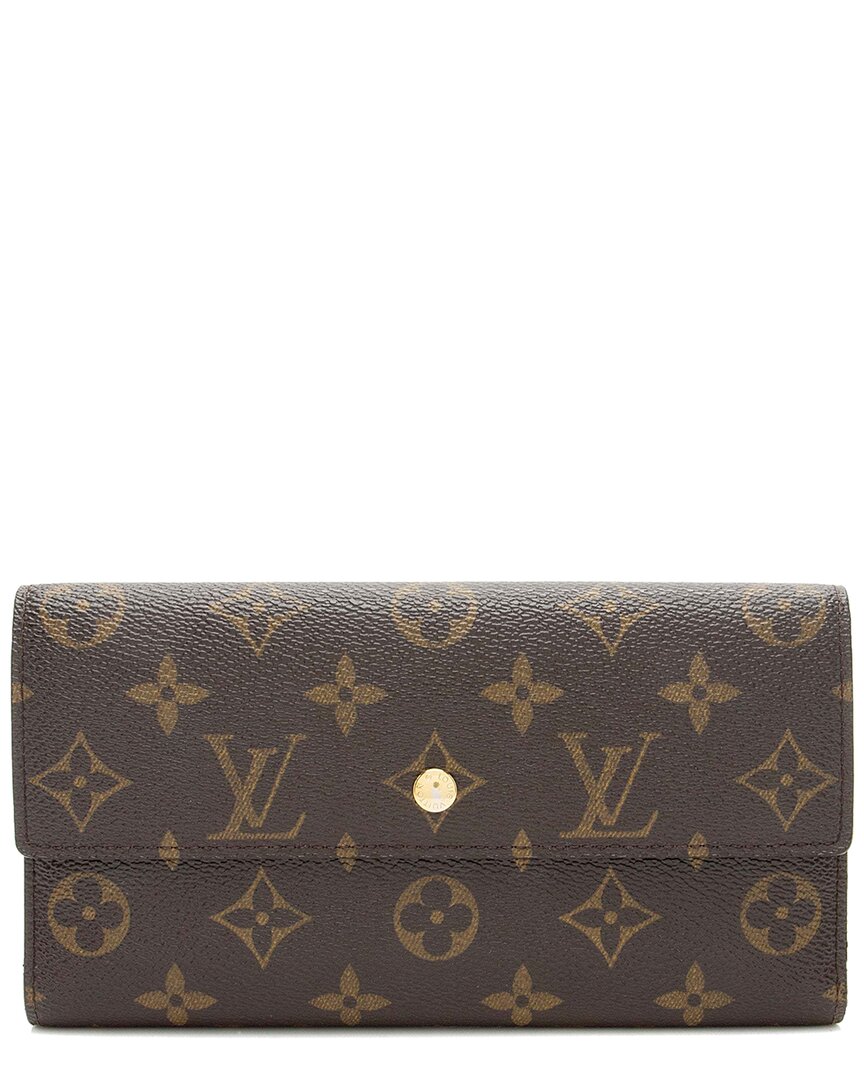 Pre-owned Louis Vuitton Brown Monogram Canvas Porte Tresor International Wallet (authentic Pre-loved)