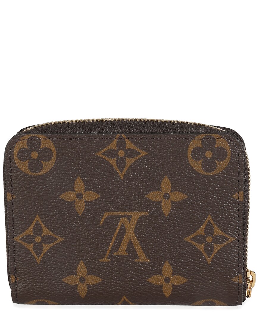 Pre-owned Louis Vuitton Brown Monogram Coated Canvas Zippy Coin Purse (authentic Pre-  Loved)