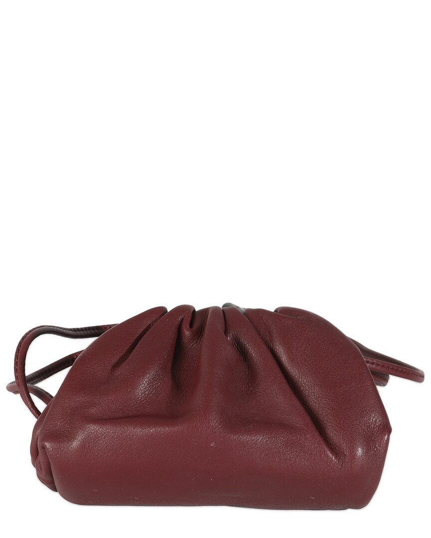 Bottega Veneta Pouch Coin Purse (authentic Pre-loved) In Burgundy