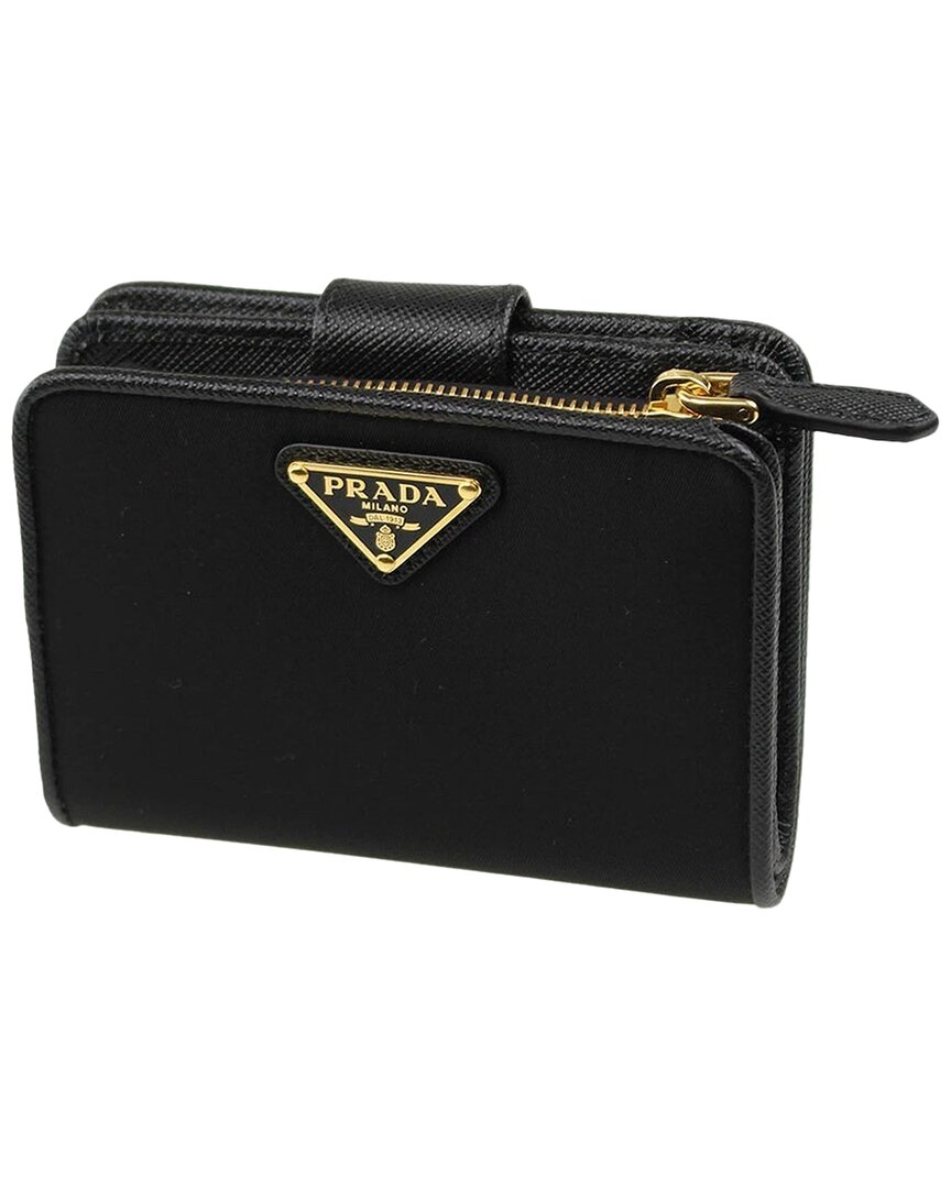 Prada Black Nylon French Wallet, Never Carried (authentic Pre-loved)