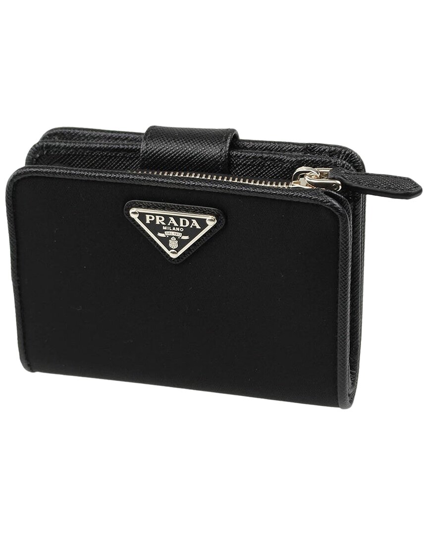 Prada Black Nylon French Wallet, Never Carried (authentic Pre-loved)