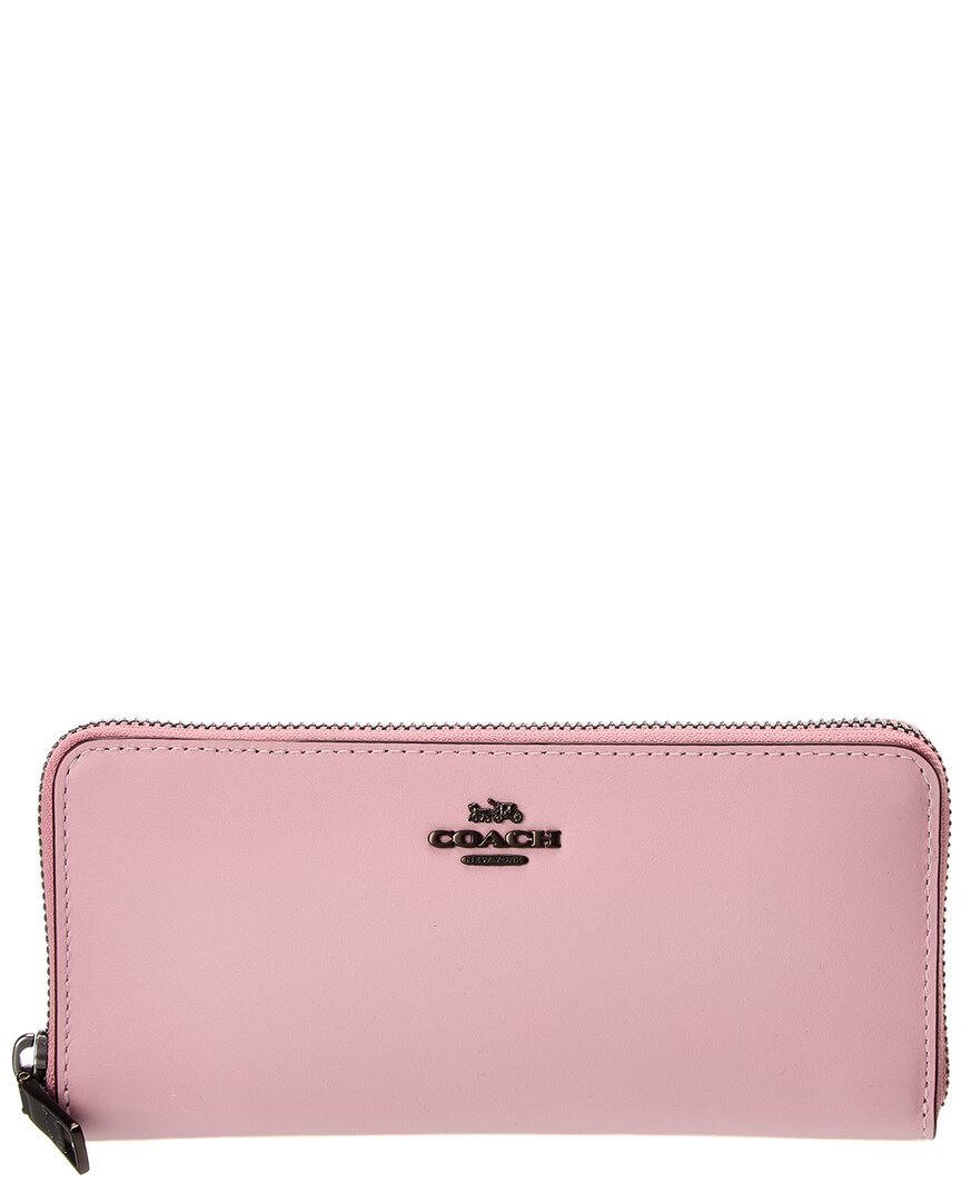 Coach accordion zip wallet in polished pebble leather + FREE