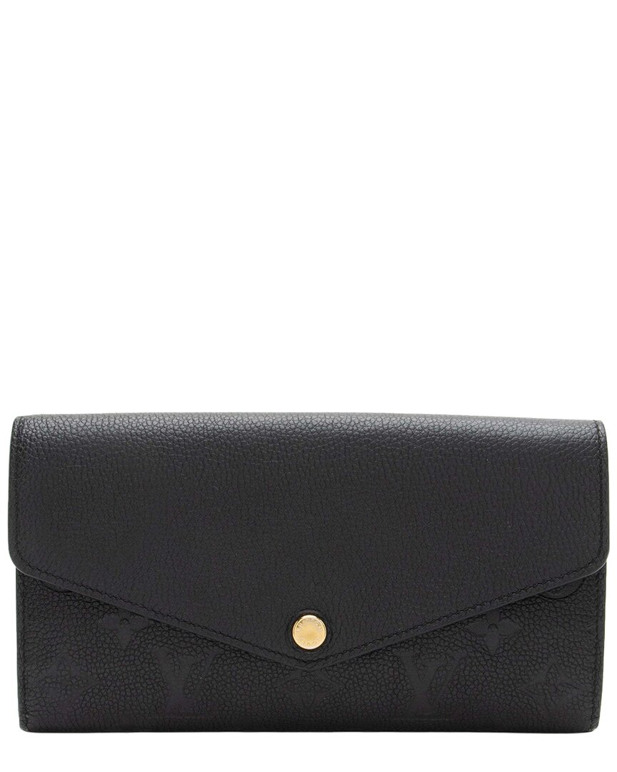 Louis Vuitton Black Monogram Empreinte Sarah Wallet (Authentic Pre-Loved)