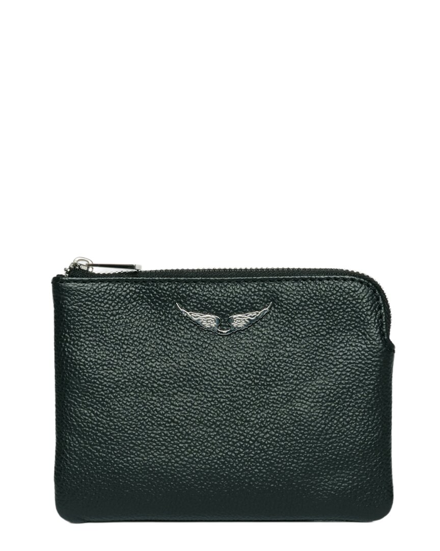 Zadig & Voltaire Mini Uma Wings Grained Leather Pouch