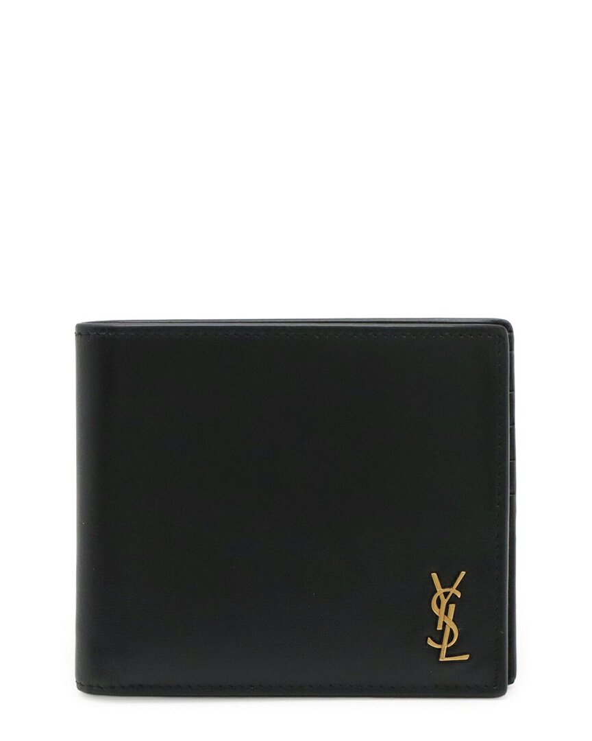 Saint Laurent Tiny Cassandra Logo Wallet (authentic Pre-loved) In Black