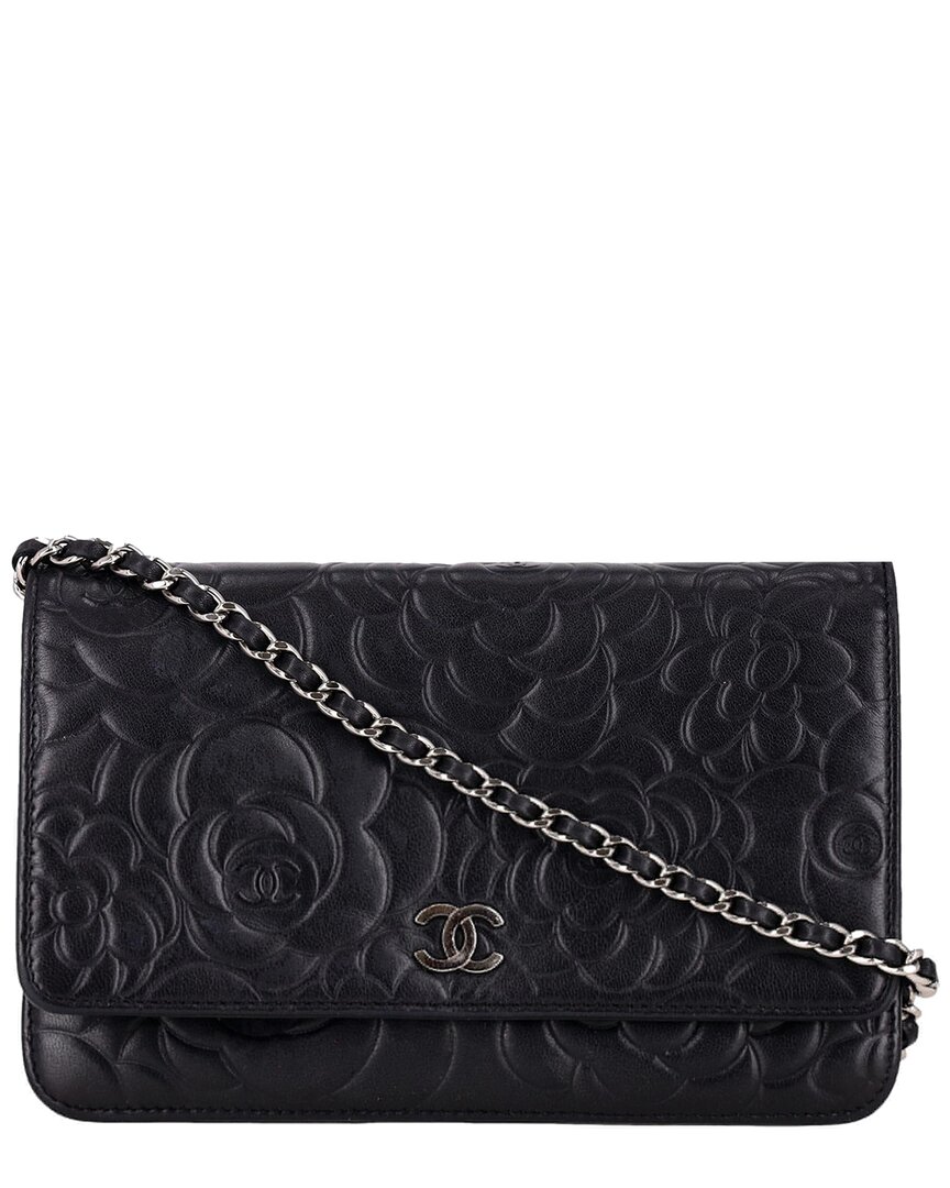 Chanel Camellia Flower Pattern Wallet On Chain (authentic Pre-loved)