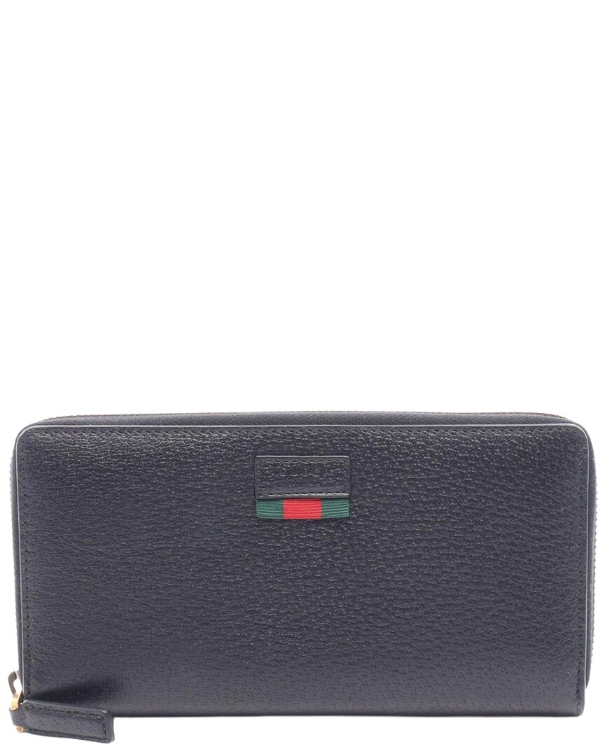 Gucci Black Calfskin Round Wallet (authentic Pre-loved)