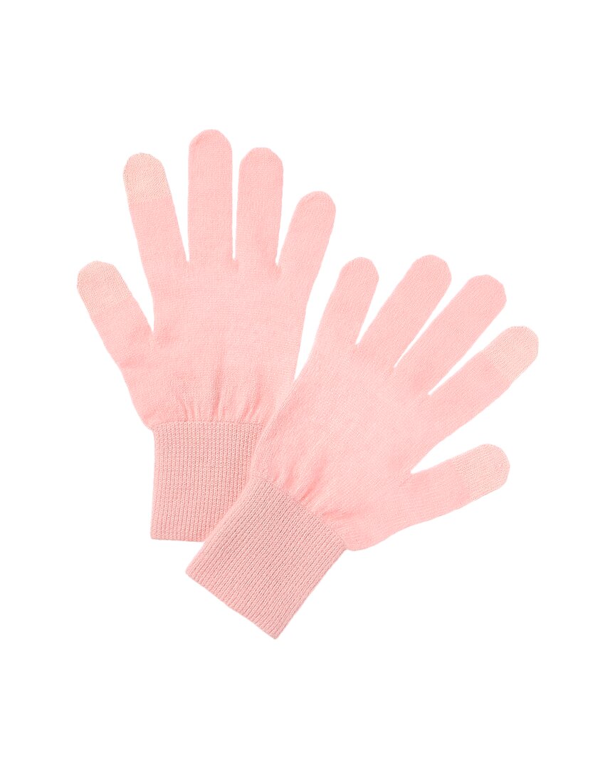 Shop Brodie Cashmere Smart Cashmere Gloves In Pink