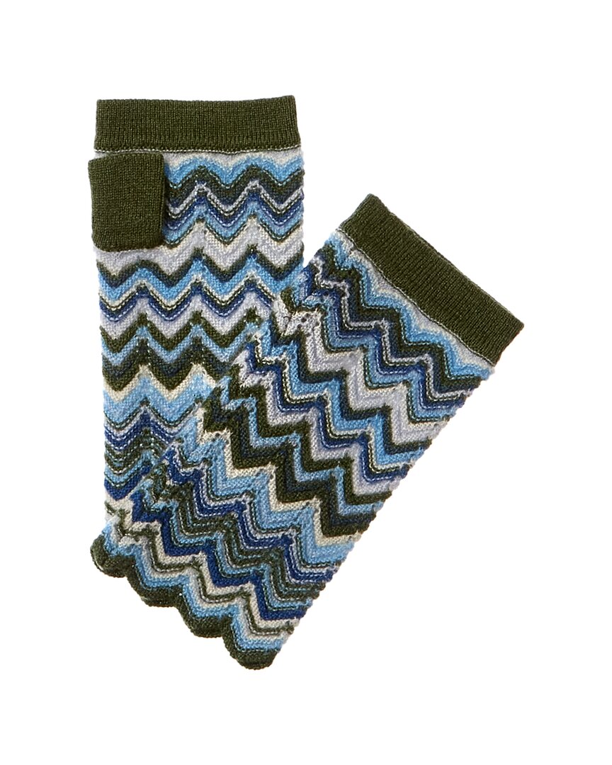 Forte Cashmere Zig Zag Stitch Cashmere Texting Gloves