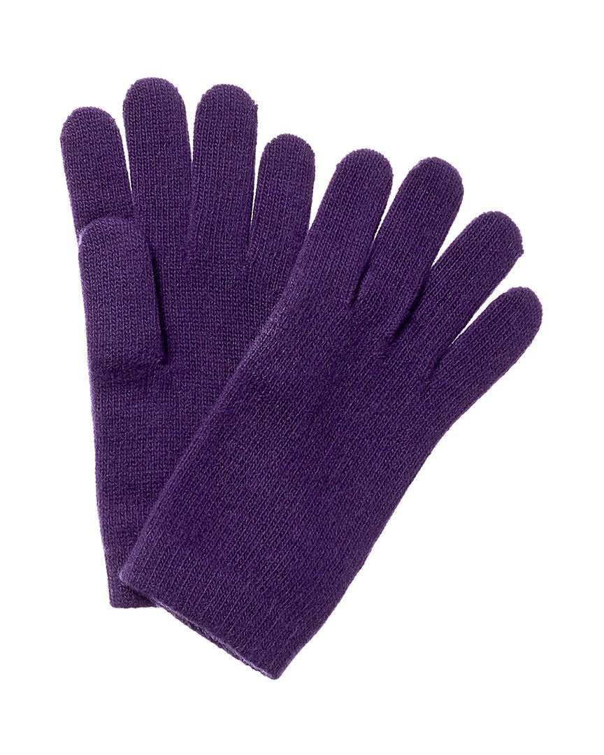Portolano Cashmere Gloves In Purple