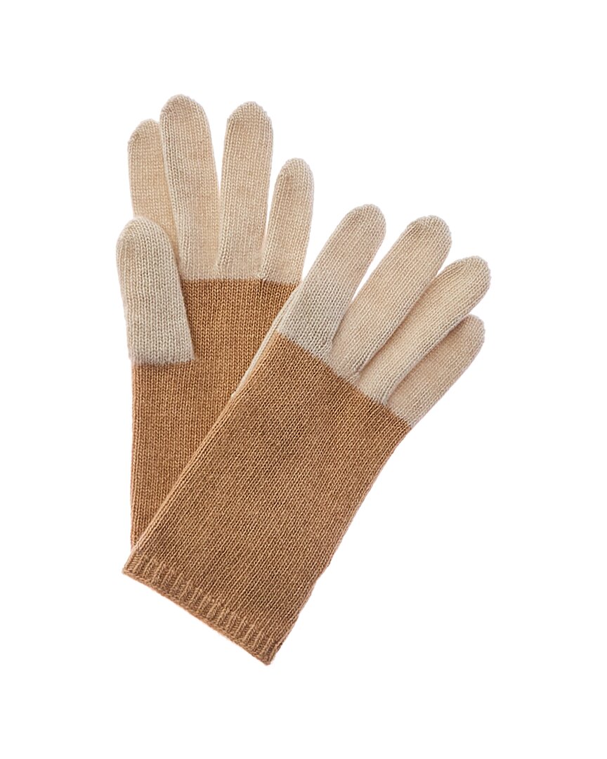PORTOLANO PORTOLANO COLORBLOCKED CASHMERE GLOVES