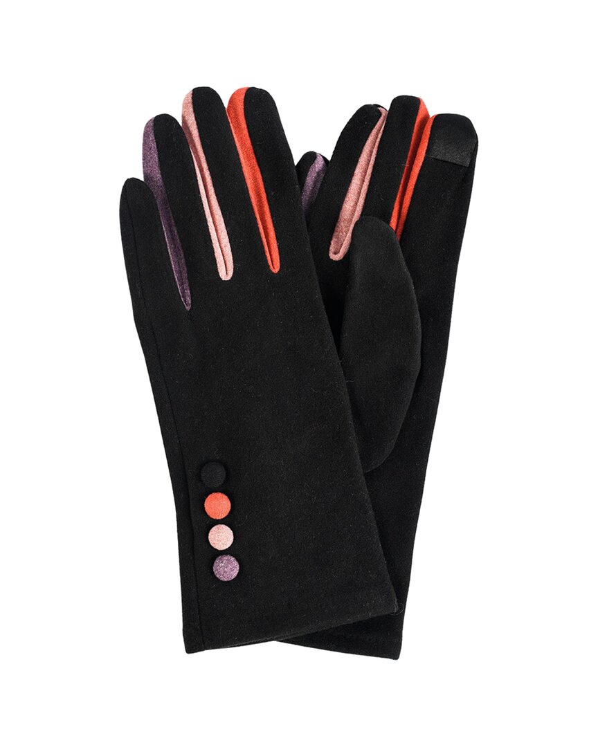 Marcus Adler Women's Finger Pop Color Jersey Touchscreen Glove In Black