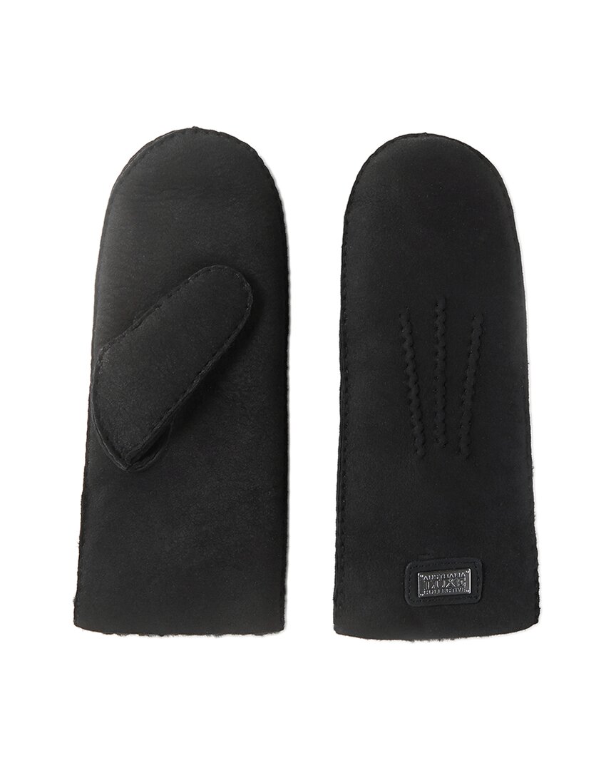 Australia Lux E Collective Sheepskin Mittens In Black